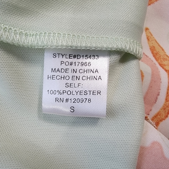 Entro Shift Dress Abstract print pastel earth tone neutrals Size Small - Picture 13 of 16